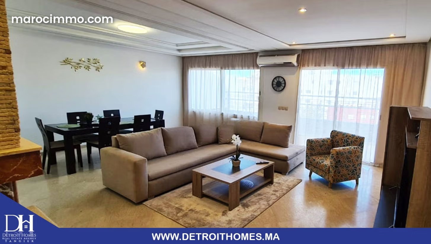 Appartement meublé 160 m² avec terrasse au Centre de Tanger — Tanger