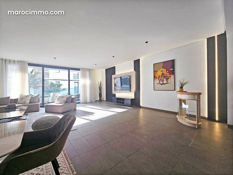 Location magnifique appartement 3chambres meublé moderne à Anfa, Casablanca
