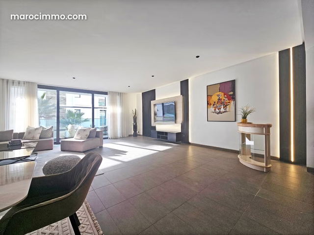 Magnificent 3-bedroom furnished modern apartment for rent in Anfa, Casablanca — Casablanca