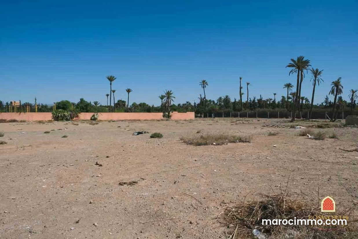 Terrain 10 410 m² Palmeraie Marrakech, axe Casablanca — Marrakech