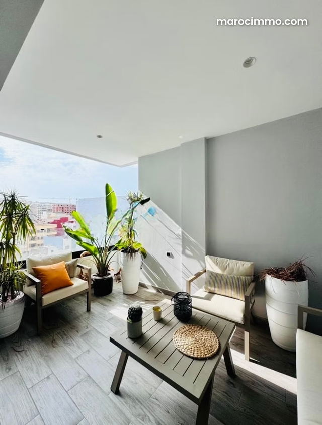 Magnifique appartement non meublé à louer au golf tanger — Tanger