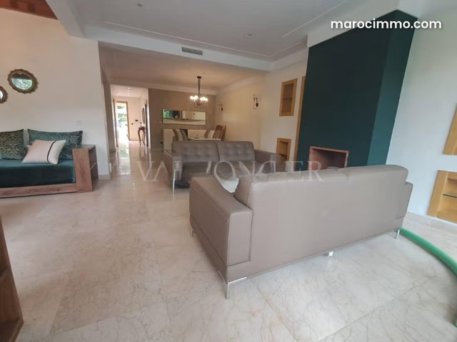 Location villa meublée 4chambres avec piscine Bouskoura, Casablanca — 3