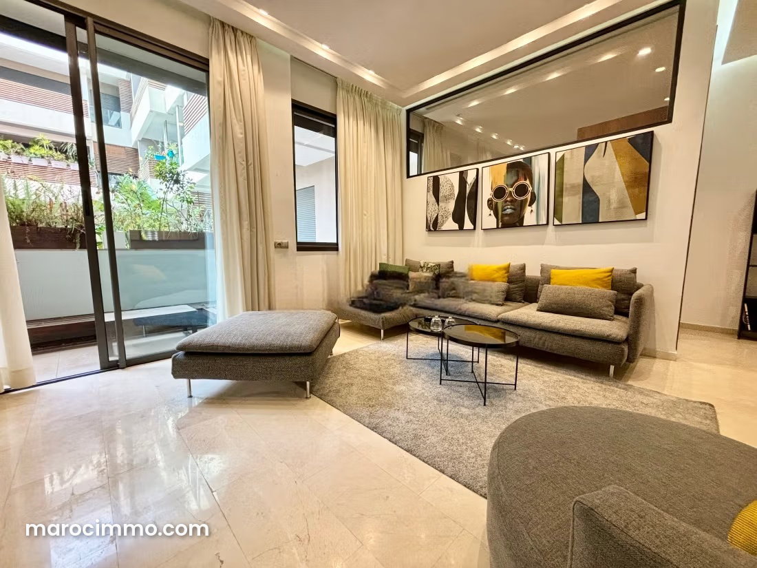 Furnished 70 m² Apartment with Terrace in Oasis, Casablanca — Casablanca