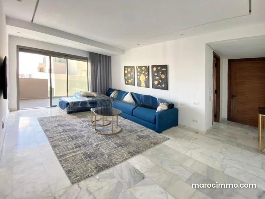 Furnished 120 m² Apartment, 2 Bedrooms, Casablanca Finance City — Casablanca