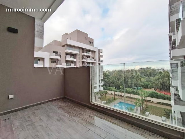 Location Magnifique appartement 2chambres meublé moderne avec terrasse Casablanca Finance City — 3