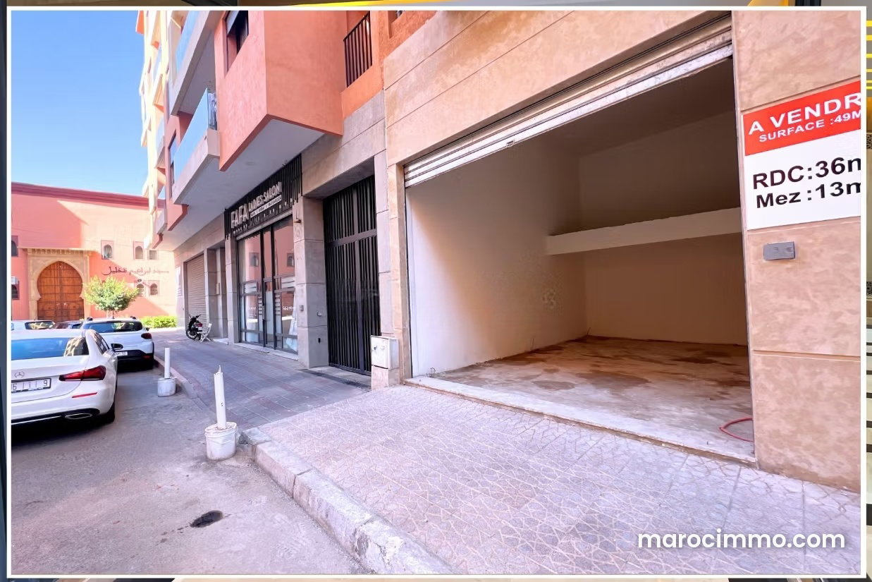 49 sqm Commercial Premises, Guéliz, Marrakech, Prime Corner Location — Marrakesh