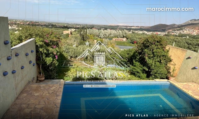 Villa meublée titrée à vendre avec permis de maison d’hôtes et restaurant à Route de l'ourika — 4