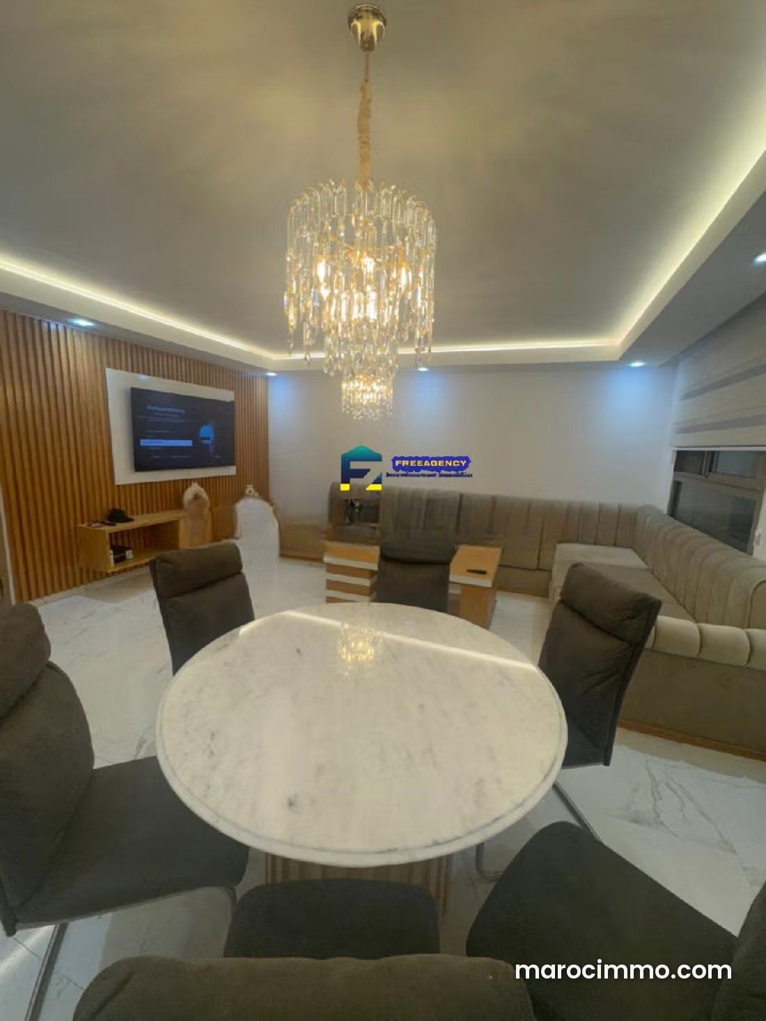 Appartement meublé 120 m², 3 chambres, Marjane, Tanger — Tanger