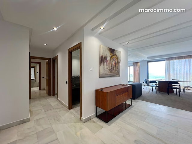 Beautiful apartment for rent, furnished with panoramic sea and mosque Hassan II views — 2