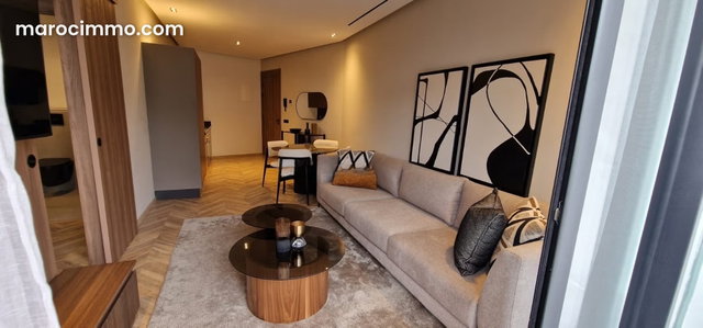Très bel appartement en location à Riviera. Surface totale 55 m². Meublé — 2
