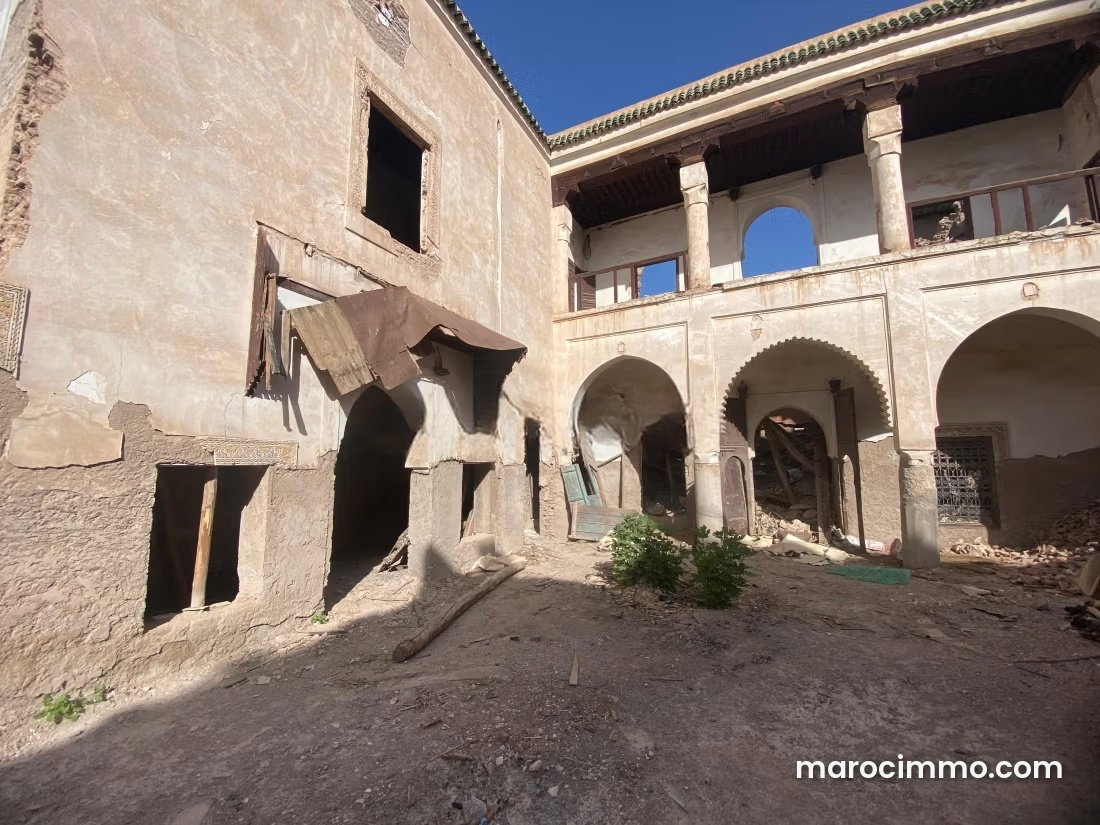 Terrain 575 m² avec permis maison d'hôtes, Médina Marrakech — Marrakech