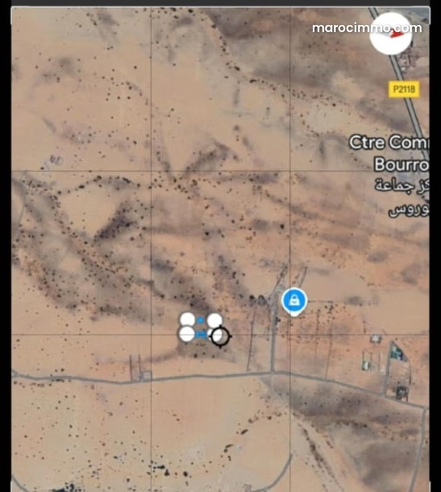 Achat de terrain à Route Casablanca. Surface totale 2600 m² — 2