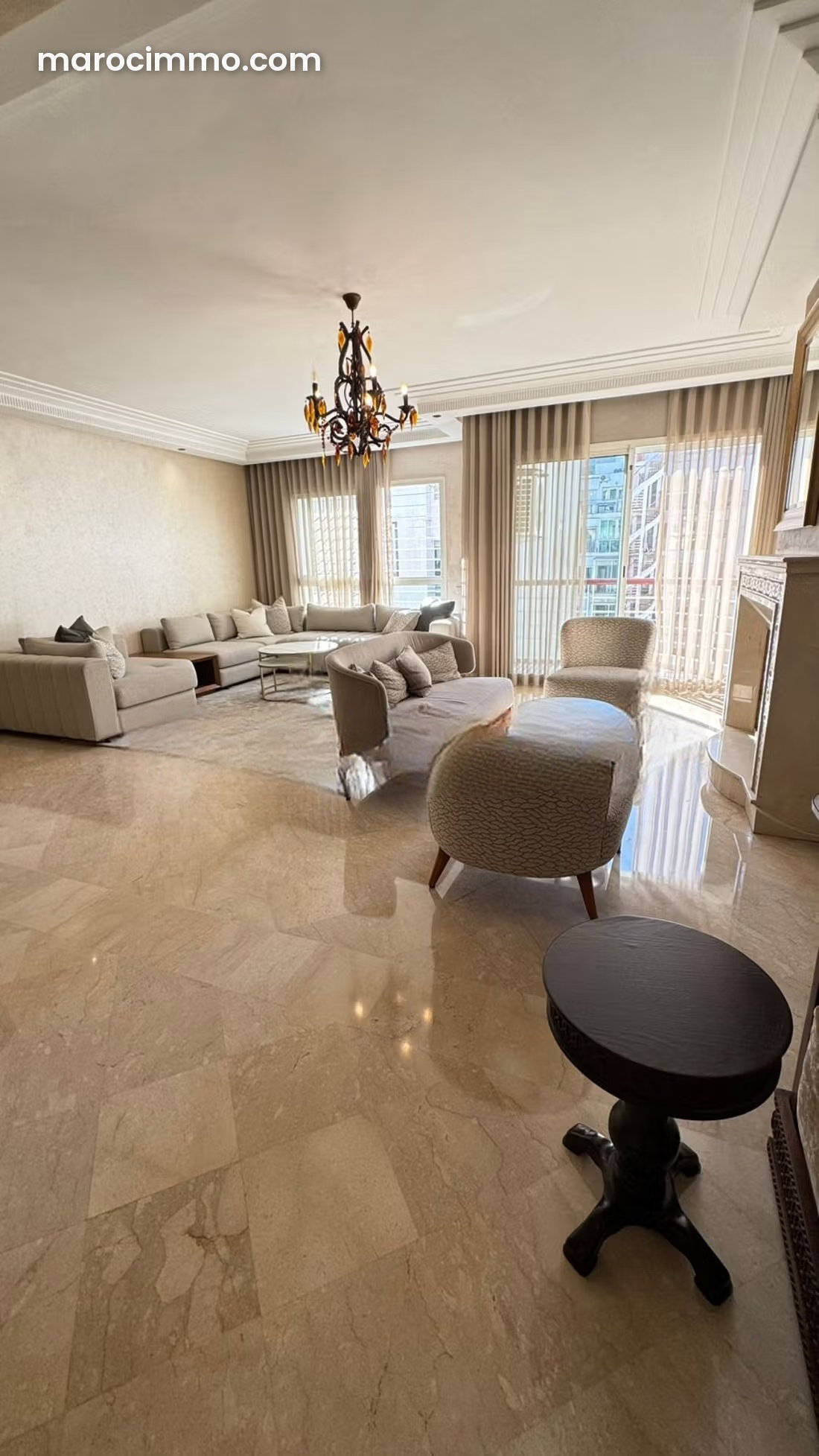Furnished apartment for rent in Racine, Casablanca, 186 sqm — Casablanca