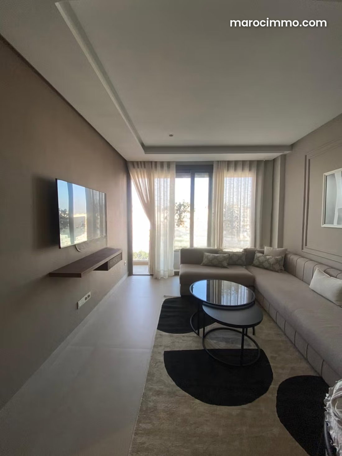 Studio luxe meublé, Oasis Casablanca, 56 m², parking inclus — Casablanca