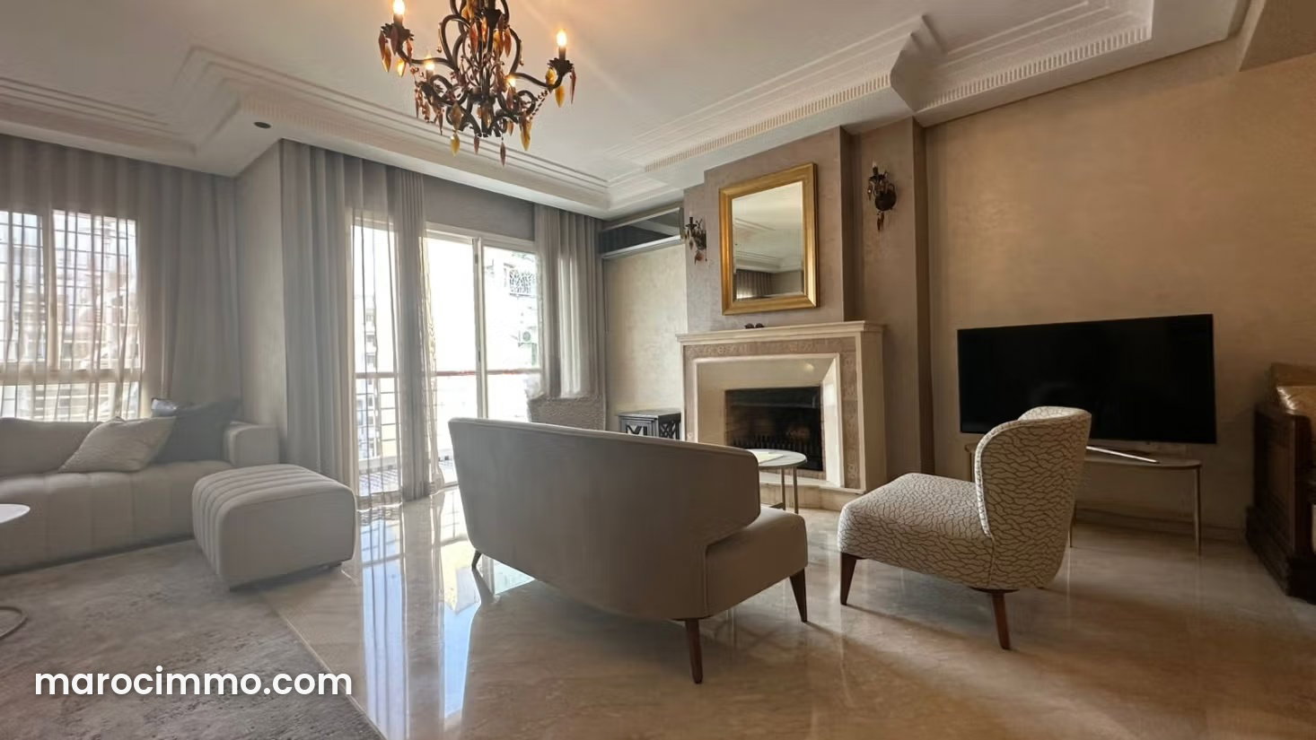 Furnished 200 m² Apartment for Rent in Racine, Casablanca — Casablanca