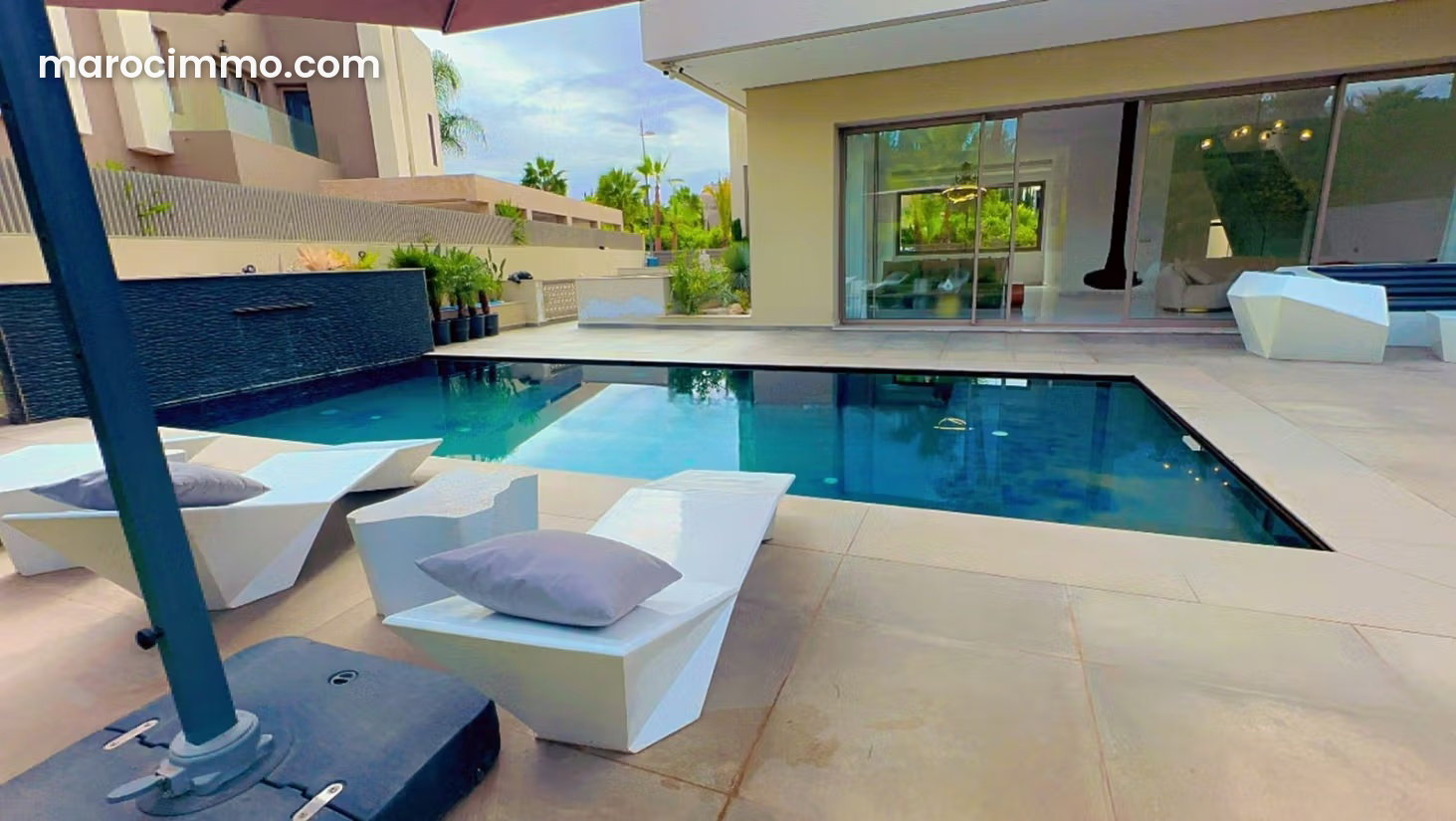 Furnished 4-Bedroom Villa with Swimming Pool and Mountain Views, Marrakech — Marrakesh