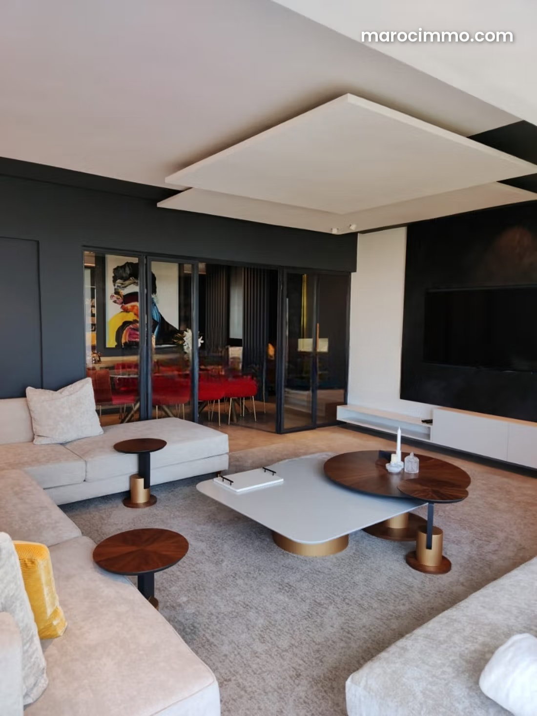 Furnished 120 sqm apartment, 2 bedrooms, Maarif, Casablanca — Casablanca