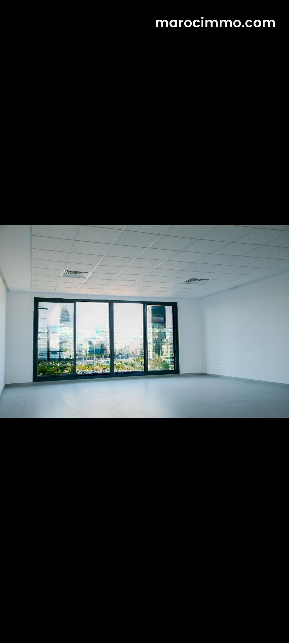 500 m² Office in Casablanca Finance City, Flexible Layout — Casablanca