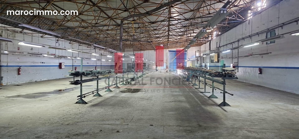Excellente opportunité Usine industrielle de 9.000 m2 de surface atelier sur un terrain de 10.000 m a la vente en plein bld chefchaouni Ain Sebaa