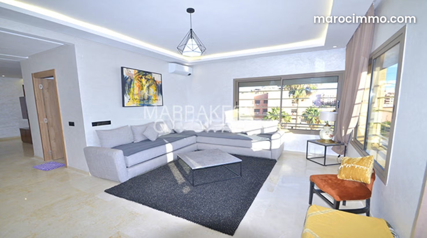 Furnished 98 sq m Apartment for Rent in Gueliz, Marrakech — Marrakesh