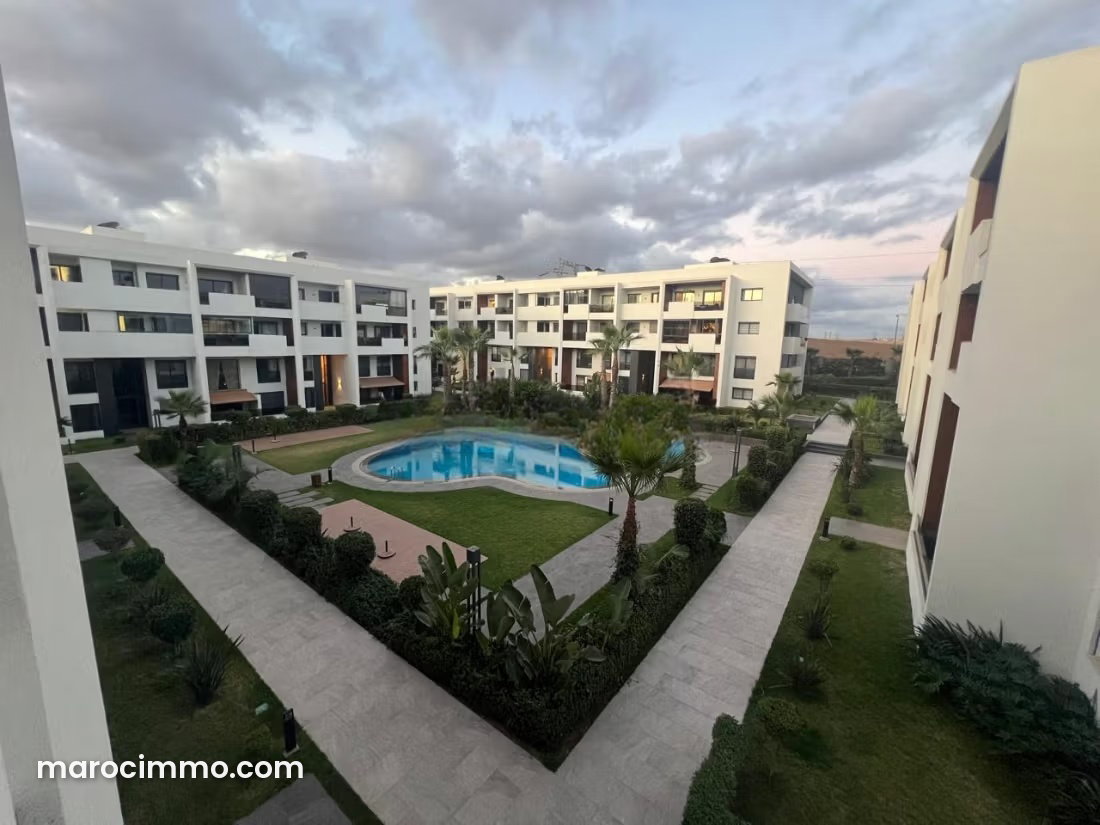 140 m² Apartment with Swimming Pool in Ville Verte, Bouskoura — Bouskoura