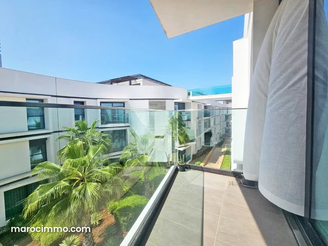 Location Appartement meublé 2chambres avec balcon Ain Diab, Casablanca — 3