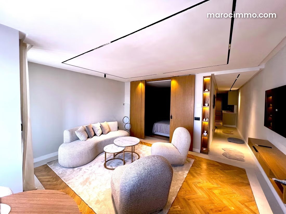 Furnished 55 m² Apartment with Terrace and Garage, C.I.L Casablanca — Casablanca