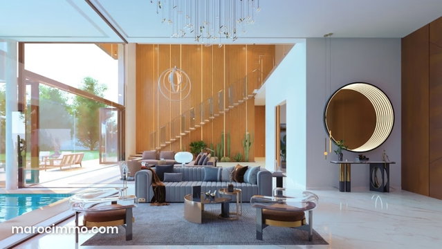 Vente villa de luxe à Route de l'Ourika. 6 pièces confortables. Tout confort avec cheminée et climatisation — 4
