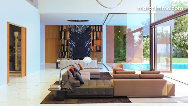 Vente villa de luxe à Route de l'Ourika. 6 pièces confortables. Tout confort avec cheminée et climatisation — 5
