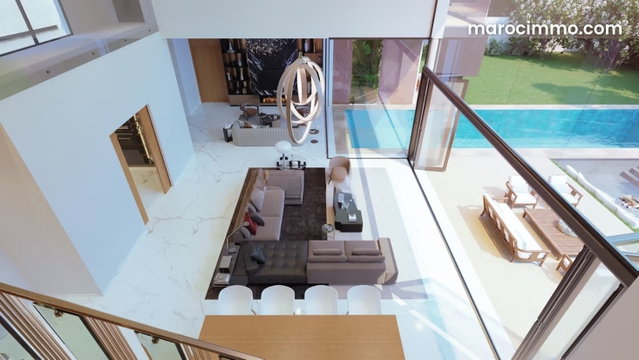 Vente villa de luxe à Route de l'Ourika. 6 pièces confortables. Tout confort avec cheminée et climatisation — 3