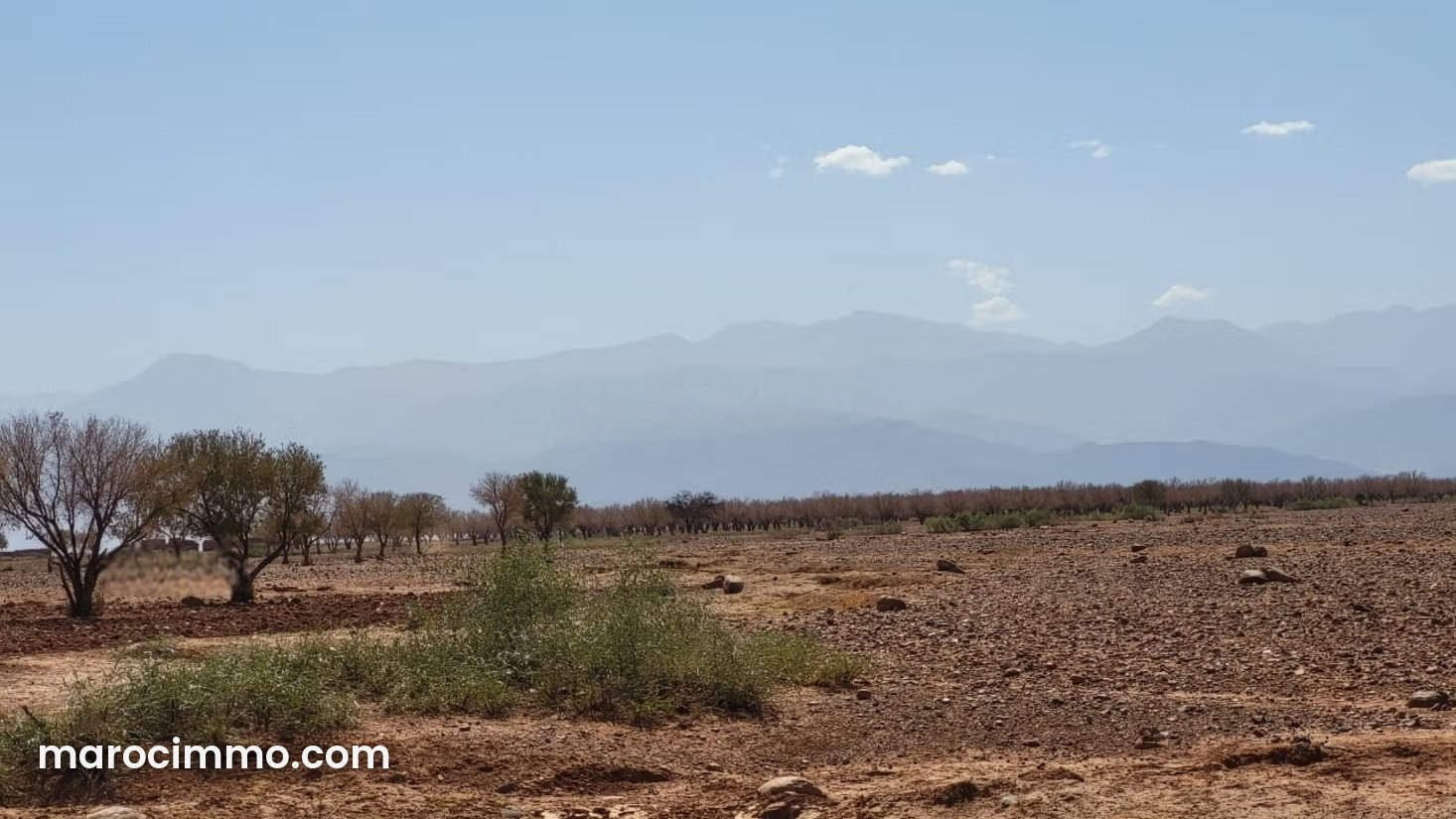 Terrain 12 hectares à vendre Route d'Ourika Marrakech — Marrakech