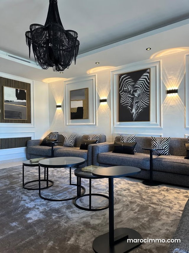 Top appartement meublé à louer à ain diab étage élevé — 2