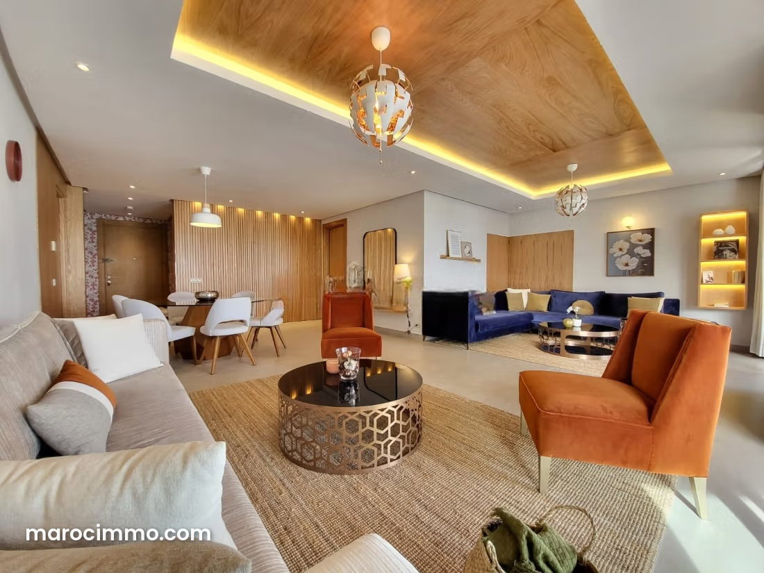 200 sqm Sea-View Apartment, Casablanca Marina, Furnished — Casablanca