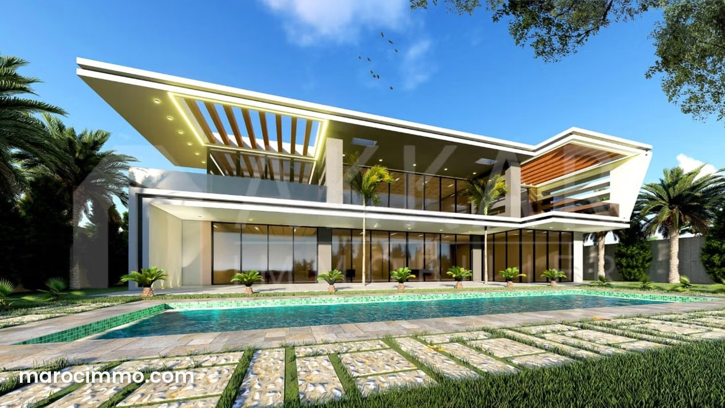 Brand-New 800 m² Villa, Amelkis Golf, Marrakech, 5 Bedrooms, Swimming Pool — Marrakesh