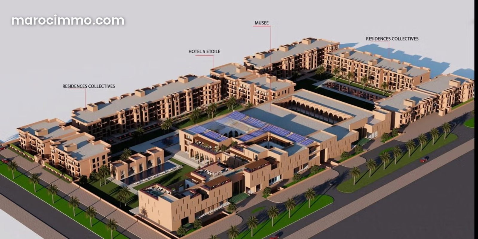 Appartement 58 m² avec piscine, Av Mohammed VI, Marrakech — Marrakech