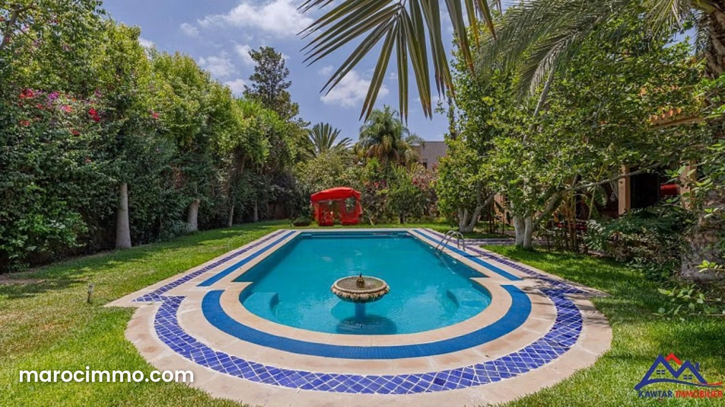 Villa 600 m², 6 chambres, piscine et jardin, Route de Ouarzazate — Marrakech
