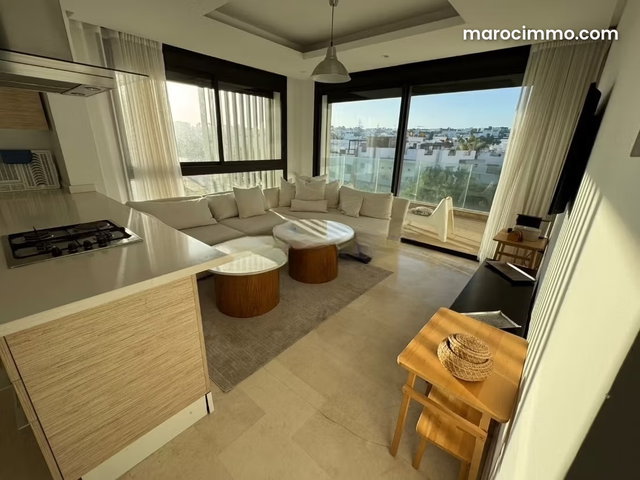 Furnished Studio with Sea View Terrace for Rent in Ain Diab — 2