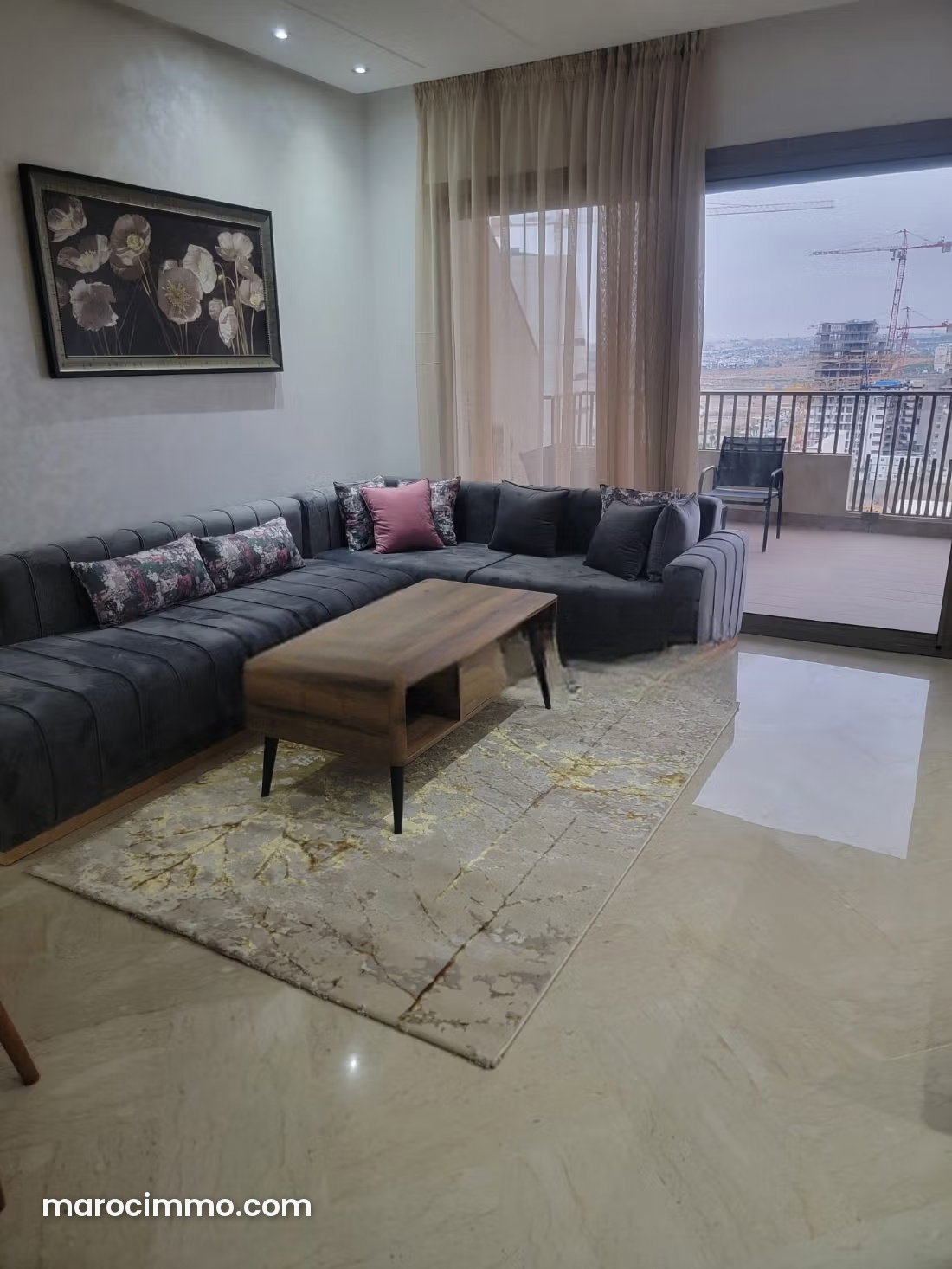 Furnished Apartment with Panoramic Terrace in CFC Casablanca — Casablanca