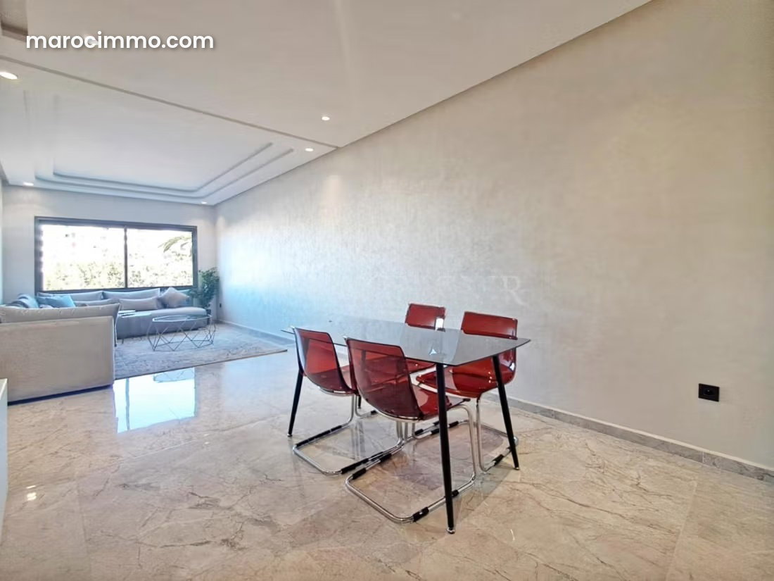 Furnished 126 m² Apartment, 3 Bedrooms, Palmier, Casablanca — Casablanca