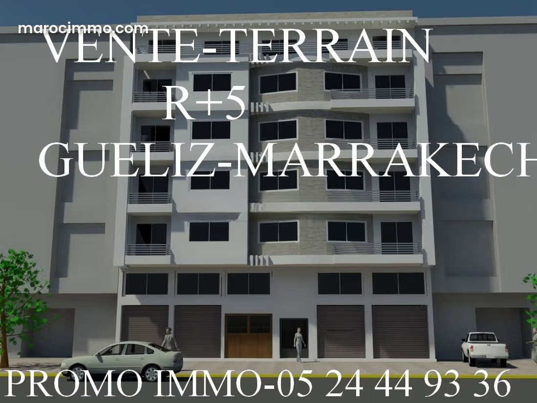 678 sqm R5-zoned plot for sale in the heart of Gueliz, Marrakech — Marrakesh