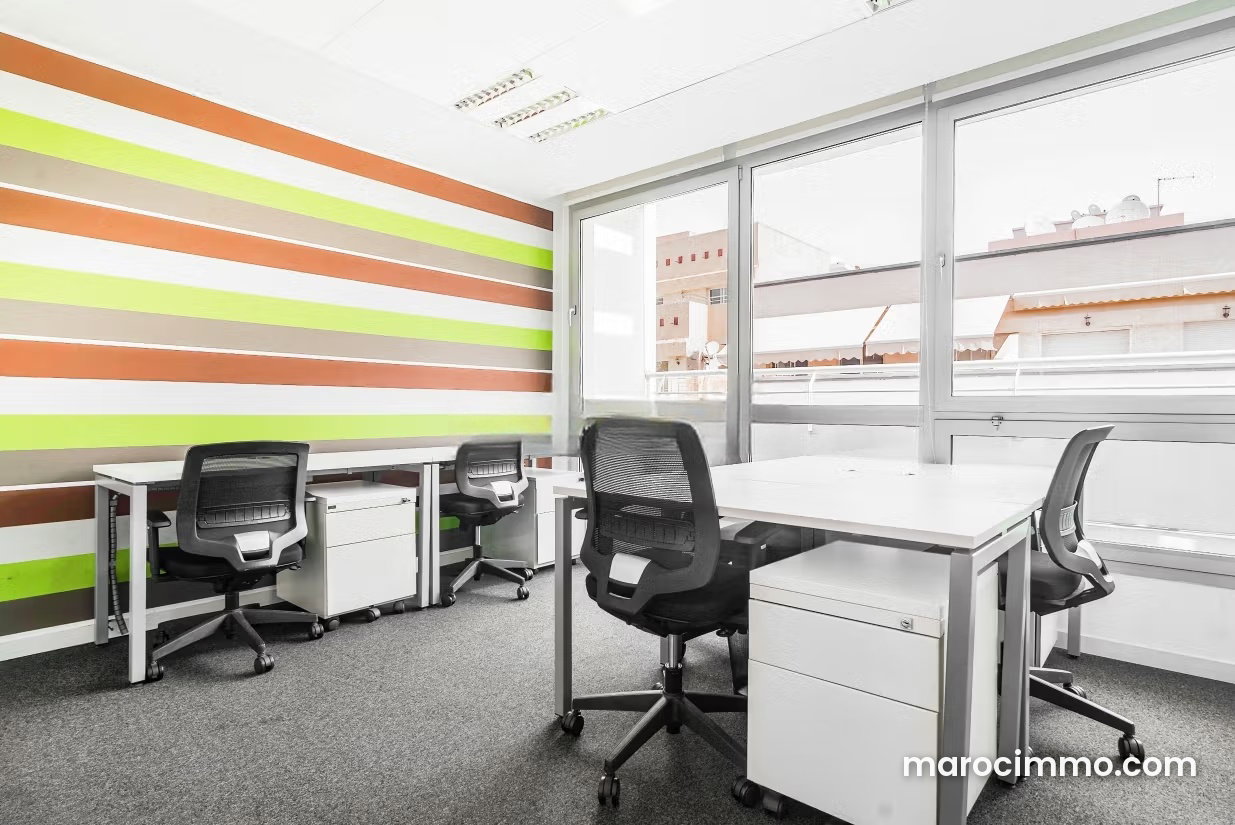 Furnished 15 m² Office, Abdelmoumen, Casablanca, Short-Term Rental — Casablanca