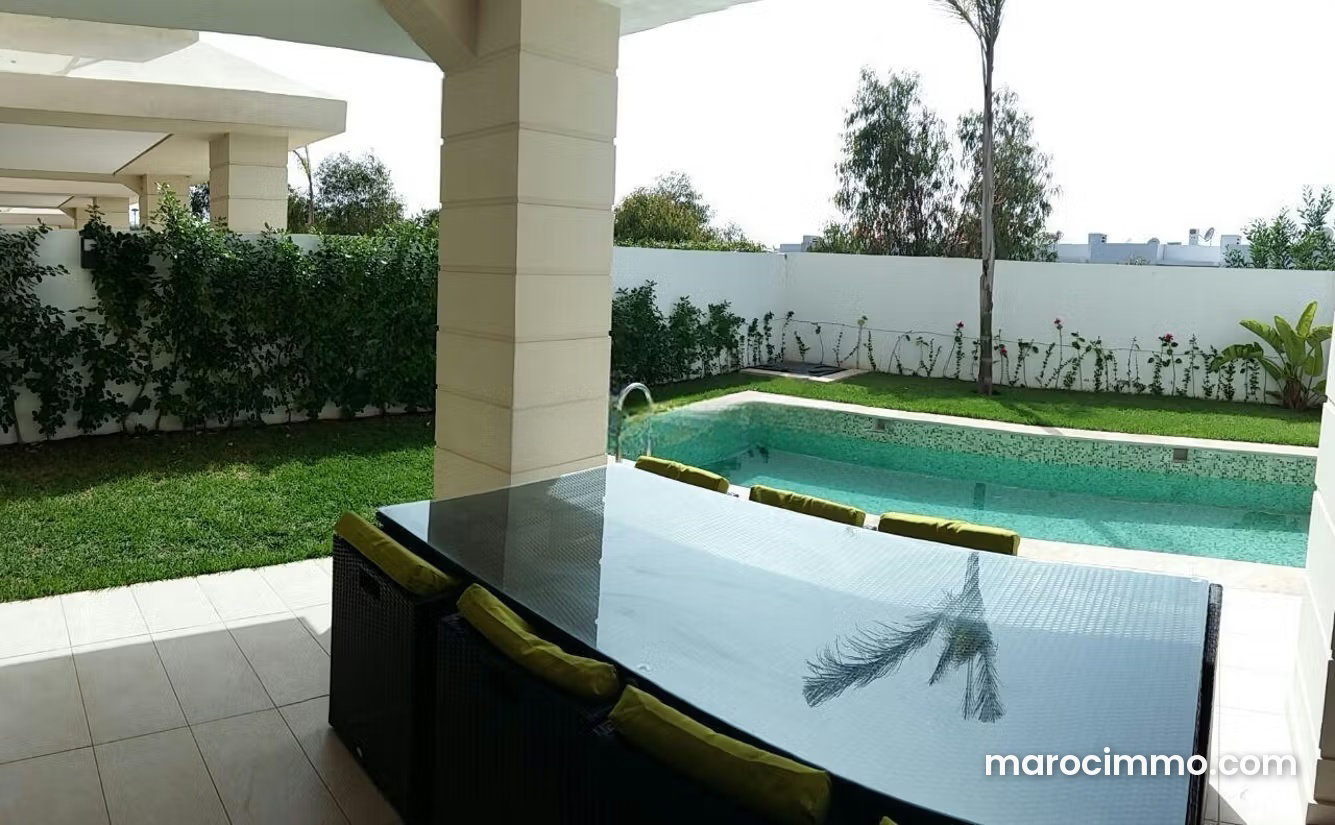 Furnished 300 sqm Villa with Pool, Ville Verte, Bouskoura — Bouskoura