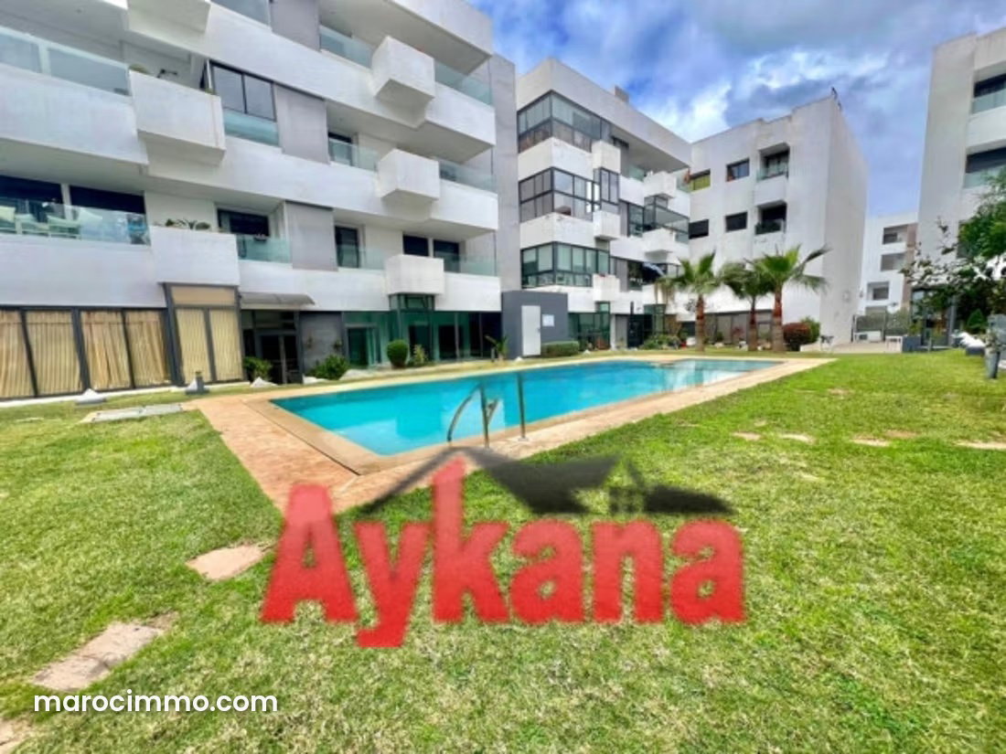 Furnished 134 m² Apartment with Pool and Views, Harhoura, Temara — Temara