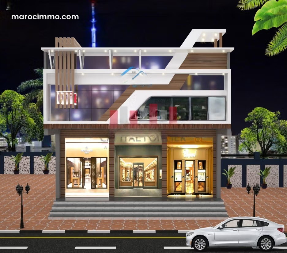 600 m² Commercial Villa, Maarif, Casablanca, 4 Floors — Casablanca