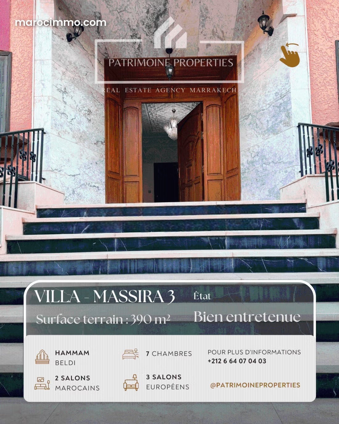 7-Bedroom Villa with Pool and Garden, Massira 3, Marrakech — Marrakesh