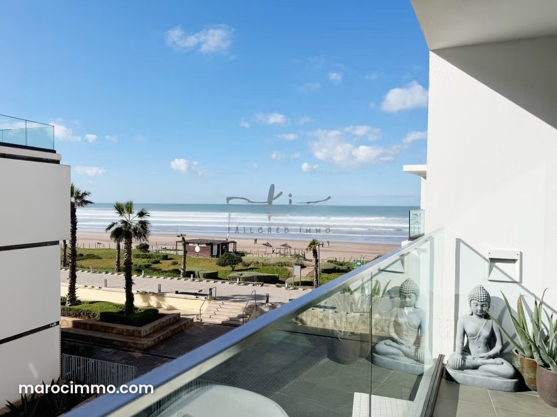 182 sqm Furnished and Secure Sea-View Apartment in Aïn Diab — Casablanca