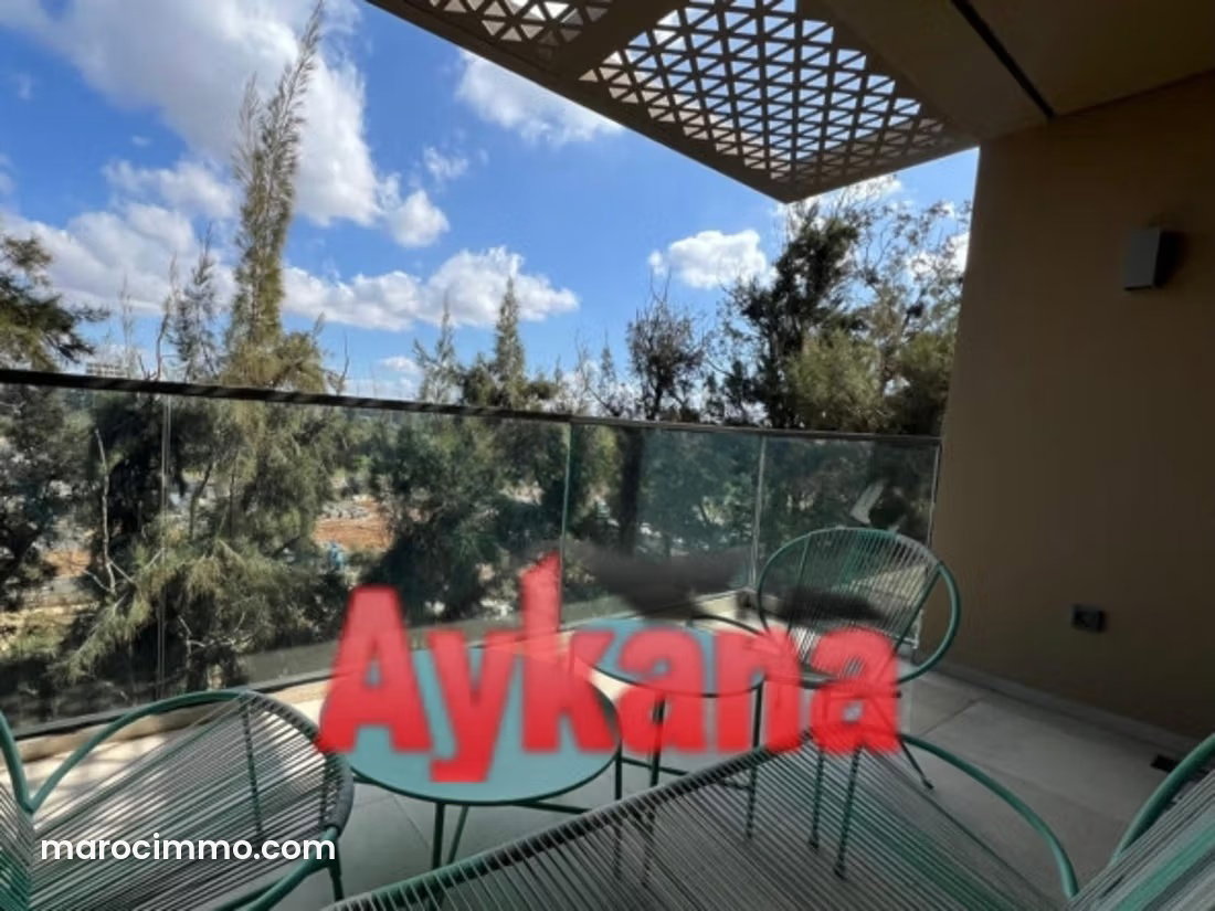 Furnished Apartment with Terrace and Swimming Pool in Souissi, Rabat — Rabat