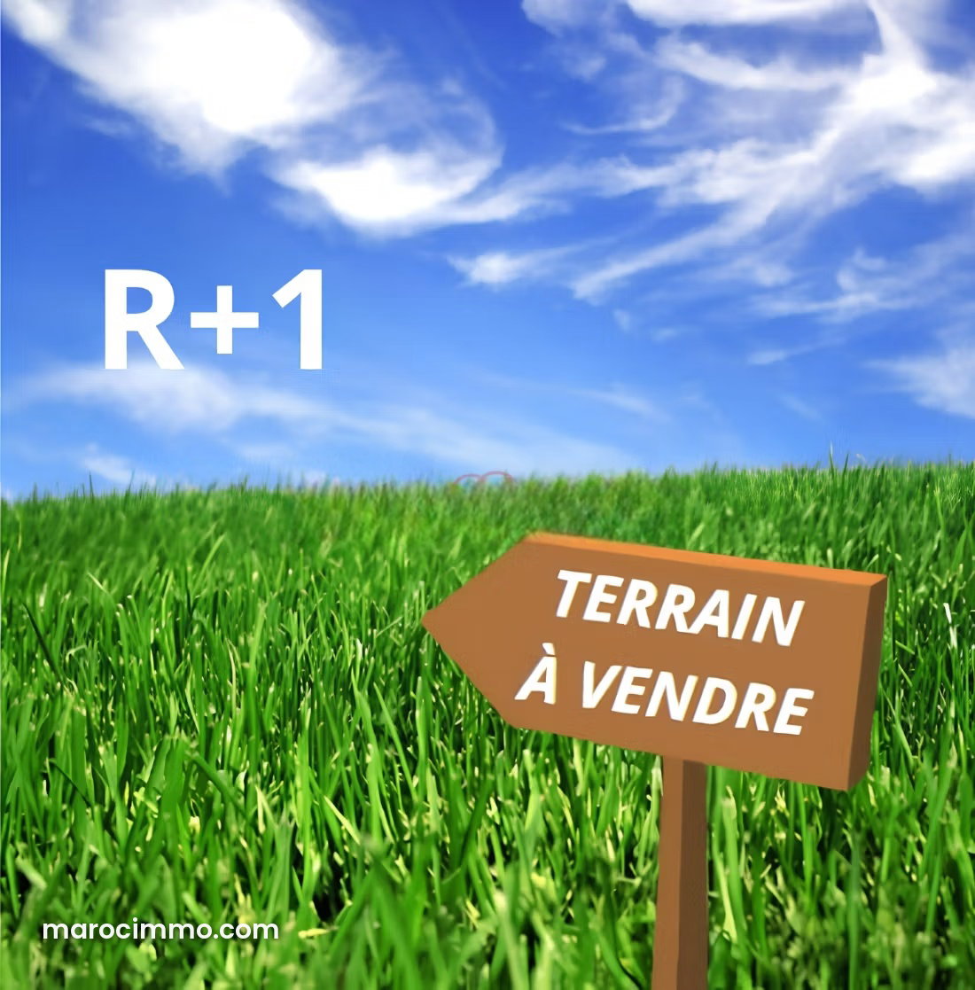 Terrain 300 m² à trois façades à Bouskoura centre — Bouskoura