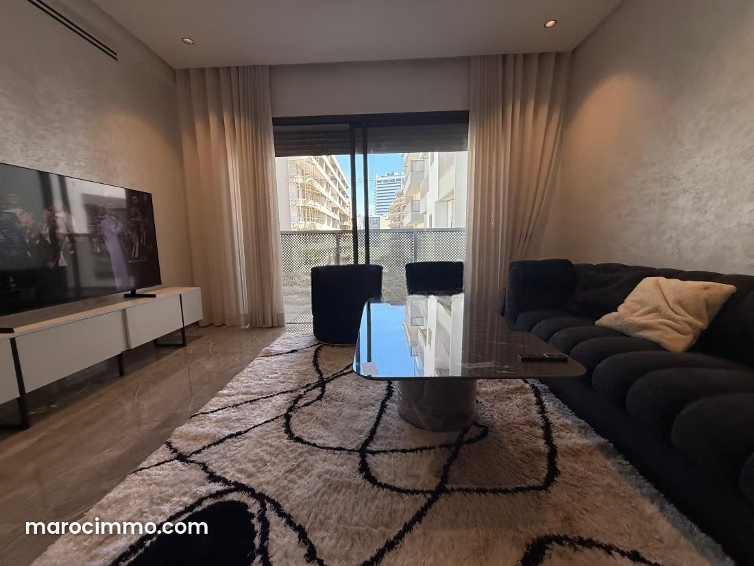 144 sqm Furnished 3-Bedroom Apartment, Casablanca Finance City — Casablanca