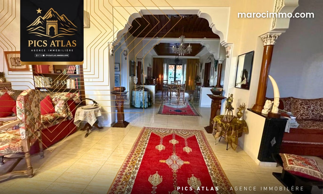 Villa de luxe à Hay Targa, Marrakech, vue sur l'Atlas — Marrakech